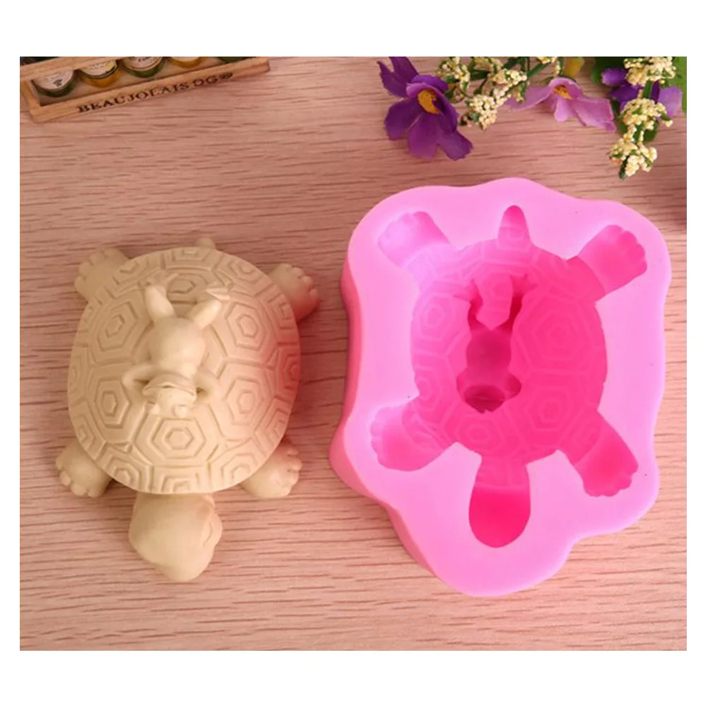 

Turtle Shaped Silicone Molds Cake Decorating Tools Bakeware Cupcake Dessert Chocolate Fondant Mold (Pink)