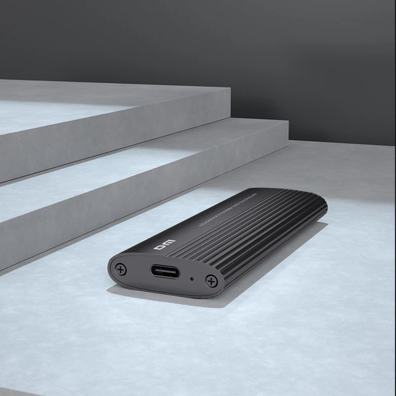 Custodia DM HD1200 USB 3.1 Gen2 Type-C M.2 NVMe - Custodia senza attrezzi UASP da 10 Gbps, dissipazione del calore in alluminio
