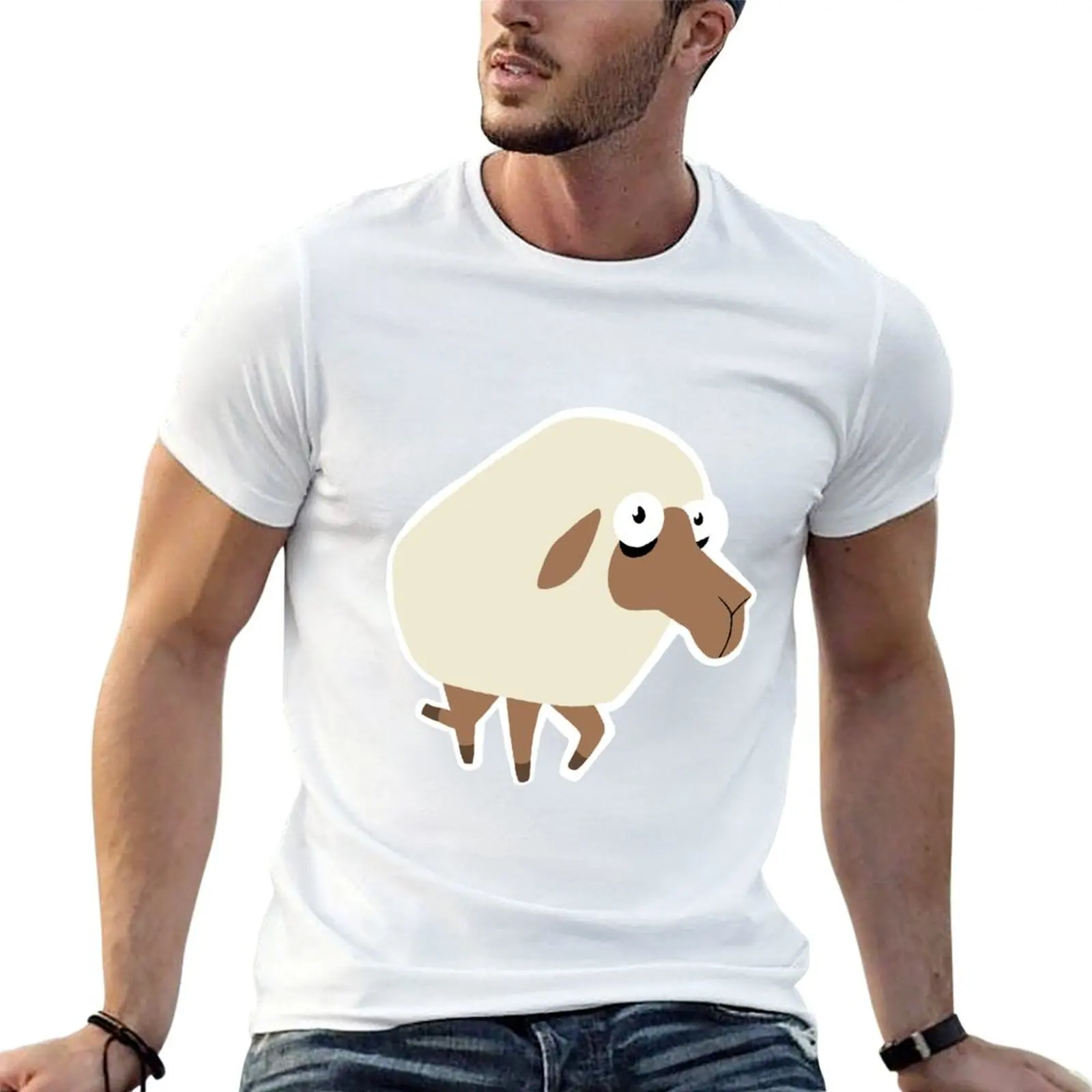 Hay Day Sheep T-Shirt Plus Size Outdoor Casual Top