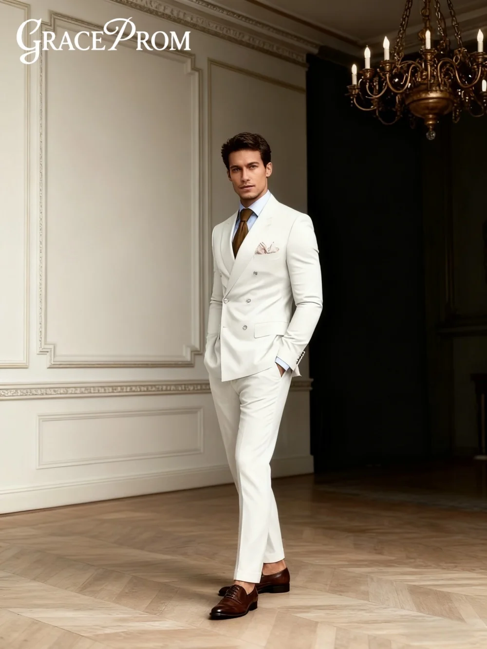 Fashionable Single-Breasted Men's Suit Set 2027 For Wedding Formal Business 2PCS Men's Suit Set Including Jacket Pants Customize