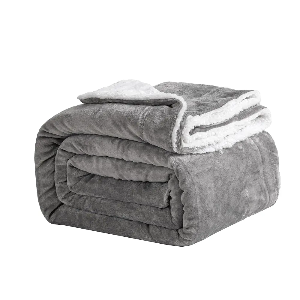 Good Nite Fleecedeken Knuffeldeken-Sherpa Home-deken Warme en zachte winterdeken voor bank en bank
