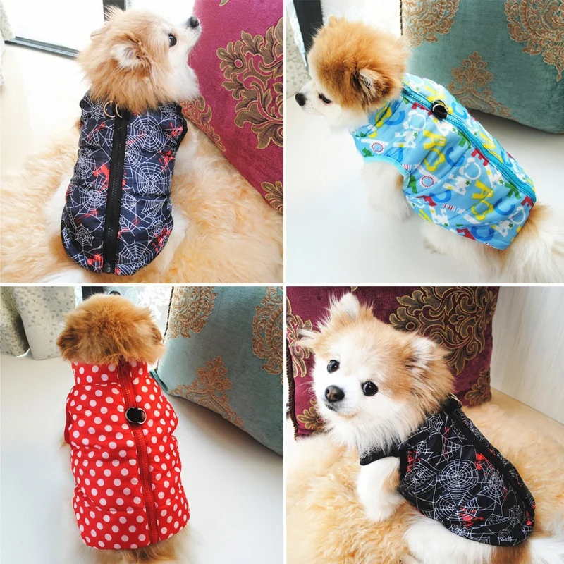 Windproof Dog Clothes For Small Dog Winter Warm Pet Dog Coat Jacket Padded Clothes Puppy Outfit Vest Yorkie Chihuahua Clothes