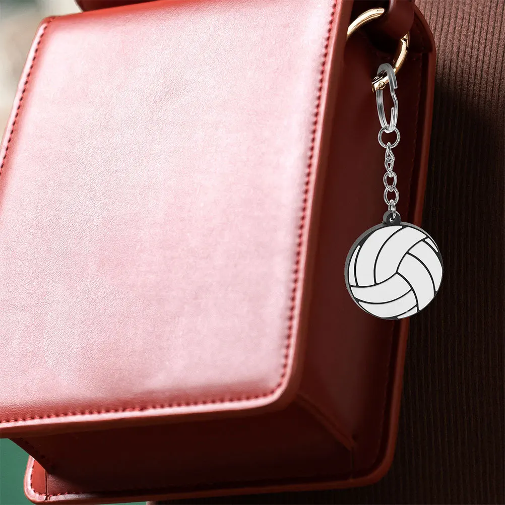 

1pcs Pvc Keychain Volleyball Party Favor For Backpacks Birthday Decoration Sports Key Chains Teammates Mini Volleyball Charm