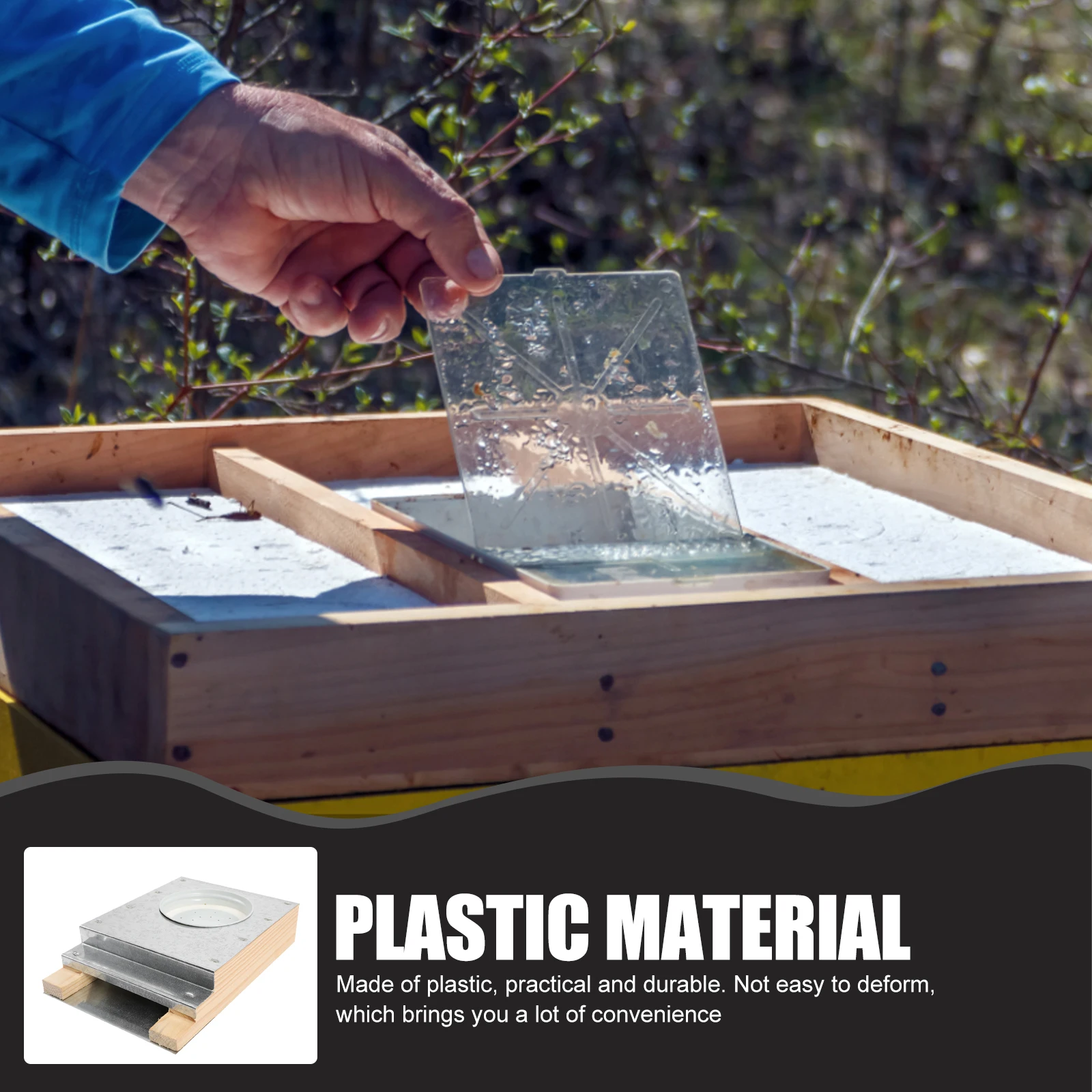 

Bee Water Hive Entrance Feeder Durable Beehive Water Dispenser Easy Operation No Opening Required Syrup Feeder Bee Drinking