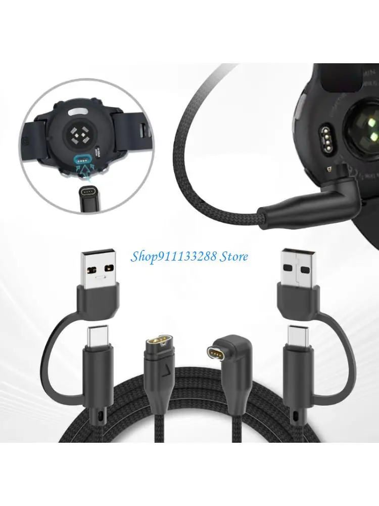 

G88D Double Outlet Cable для запястья устройства USB C Эффективная система зарядки переплетенная
