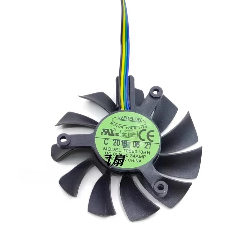 For EVERFLOW T056010BH 5V 0.34A Ball Bearing Graphics Card Fan