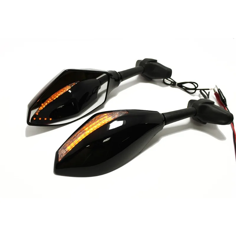 

SEMSPEED Motorcycle Rearview Mirrors with LED Turn Signal For Kawasaki Ninja 650 1000 CBR 600 F1/F2/F3/F4 Motorcycle Accessories