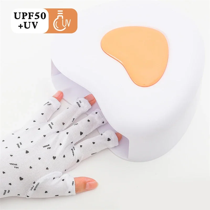 

1 Pair Fingerless Anti-UV Nail Protection Gloves for Manicure LED Lamp Dryer Radiation Hand Safeguard Nail Art Tools