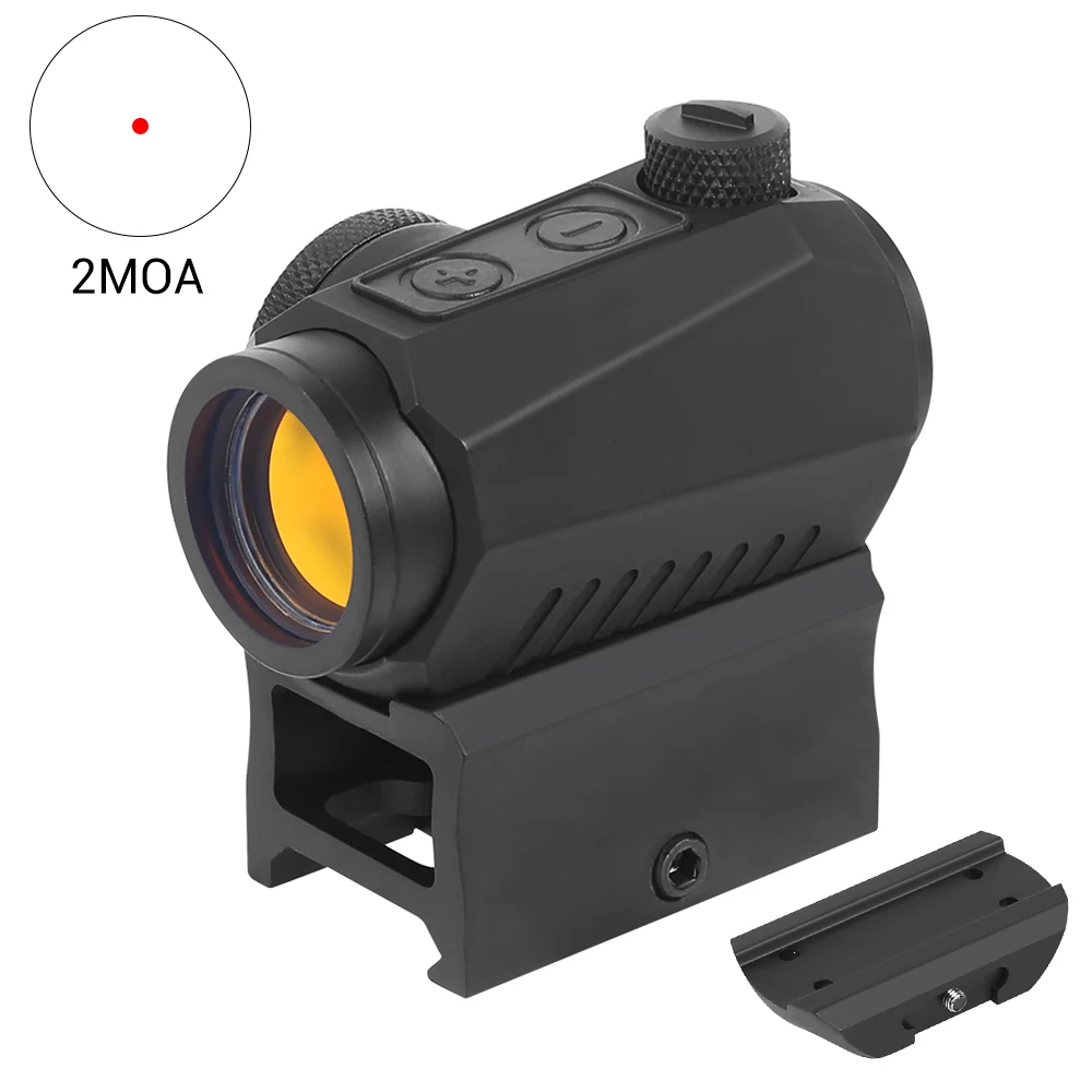 

1x22mm Tactical Red Dot Sight 2 MOA Optical Sight Red Dot Scope Shake Awake Reflex Sight Hunting Riflescope Airsoft Accessories