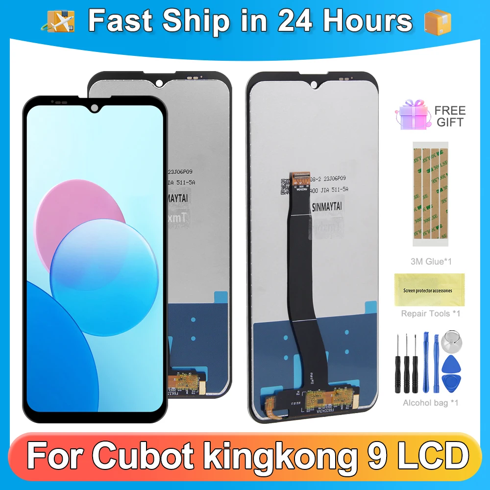 

Для Cubot KingKong 9 для CUBOT KINGKONG 9 6,58 ''ЖК-дисплей, сменный преобразователь сенсорного экрана в сборе