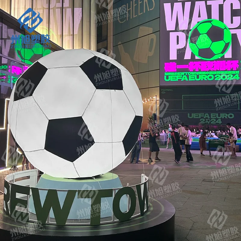 

Brazil inflatable football giant soccer for game of television decoration advertising