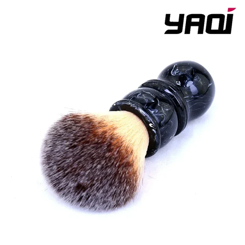 

Щетка для бритья Yaqi, мужская, 24 мм, помазок для бритья, нейлоновая ручка из смолы для мужчин, чистка бороды, профессиональная парикмахерская, распродажа лица