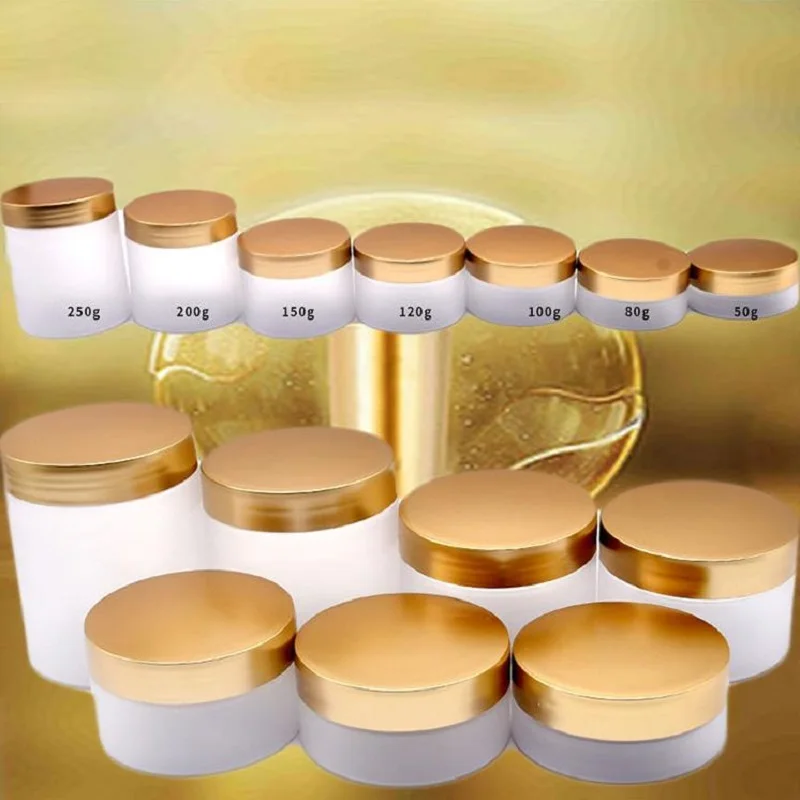 22pcs/lot Plastics Frosted Matte Wide Mouth Bottle 50ML~250ML Empty Cosmetics Travel Bottles Cream Jar Facial Mask Jars