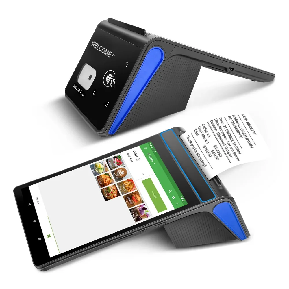 

FYJ F1-88 8 Inch Mobile Pos QR Code Scanner Pos System Touch Screen Android Cash Register Machine