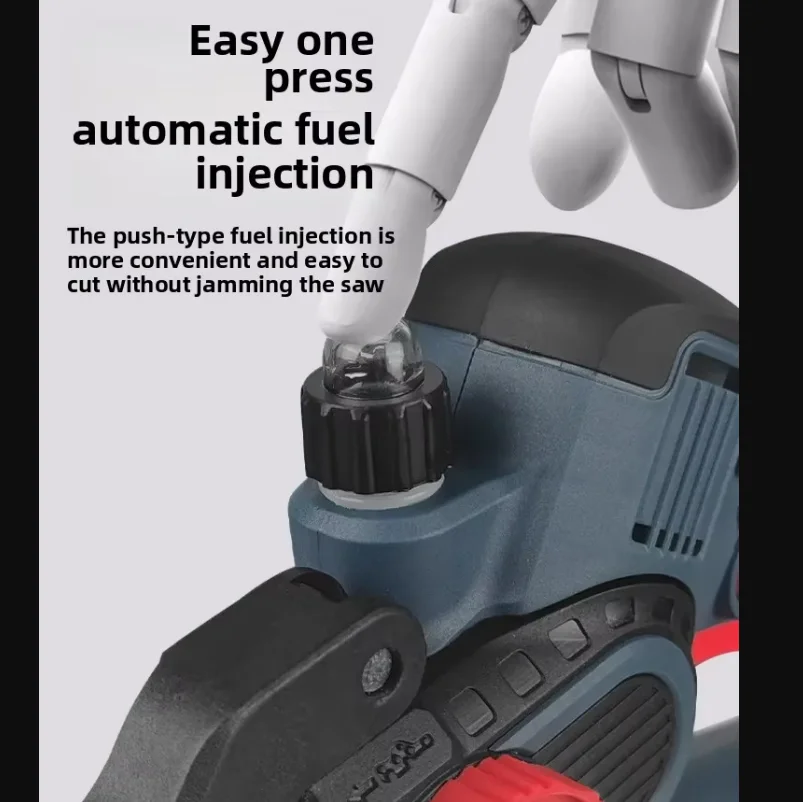 

110 В/220 В Беспроводная бензопила с литиевой батареей, электрическая бензопила для домашнего использования, легкая ручная резка деревьев AD