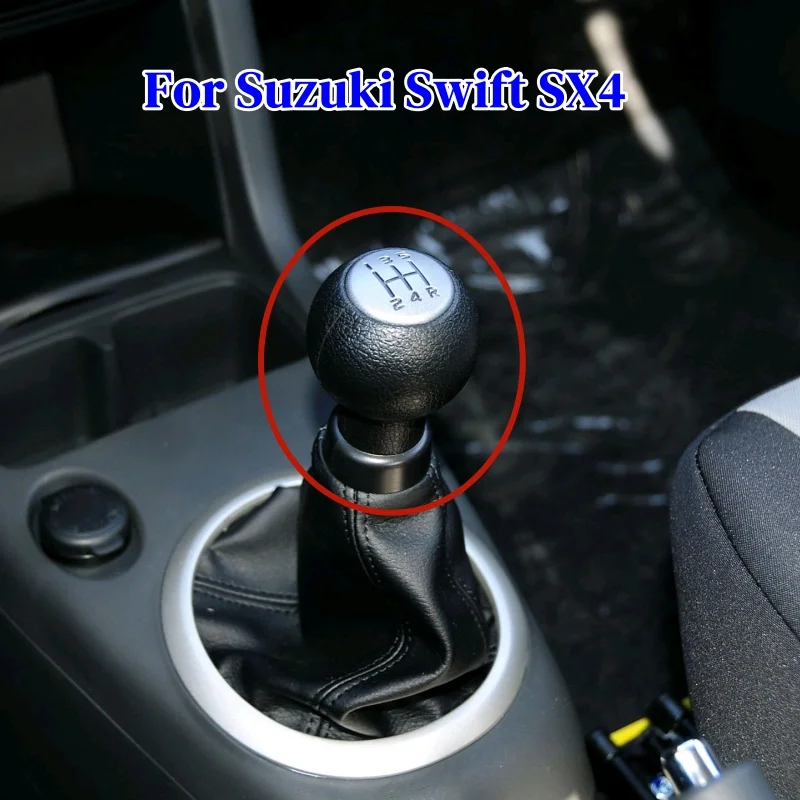For Suzuki Swift SX4 2005-2015 Manual Car Gear Shift Knob Replacement fMatte Chrome Car Refit Accessory 5 SPEED