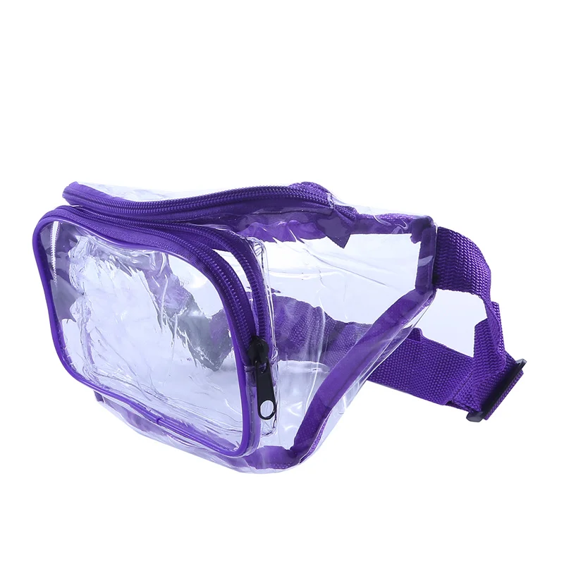 PVC Women Waist Fanny Pack Clear Transparent Chest Pouch Drifting Waterproof Mobile Phone Storage Bags