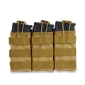 Tan Triple Pouch