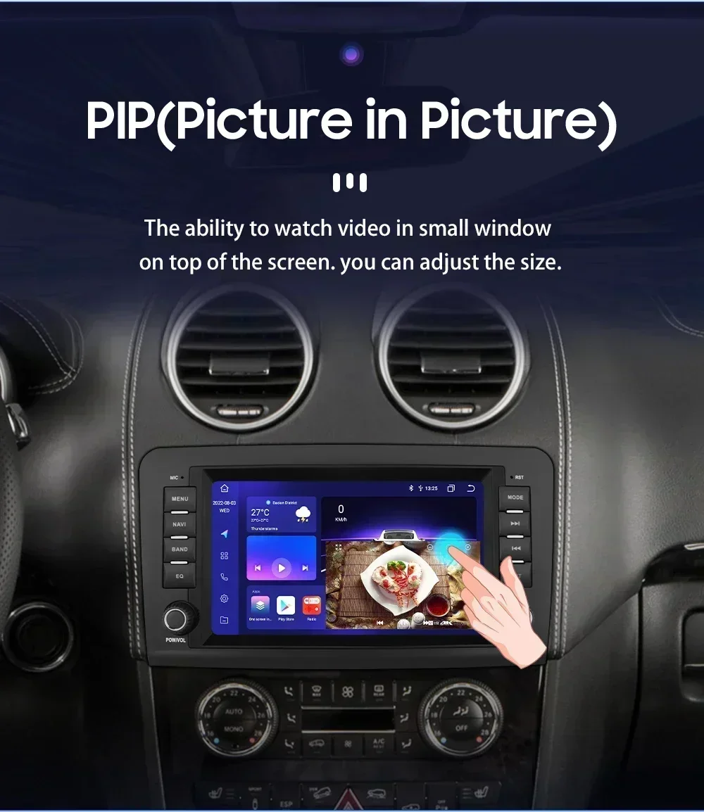 Hizpo 8 Inch Car Radio Player Multimedia For Mercedes Benz M-Class W164 GL-Class X164 ML GL320 Stereo GPS Navigation Carplay DSP