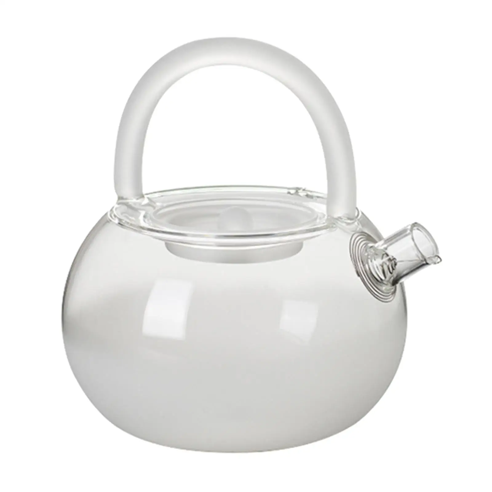 clouds Fog Glass Teapot 780ml Clear Creative Fine Mesh Tea Kettle for Home Travel