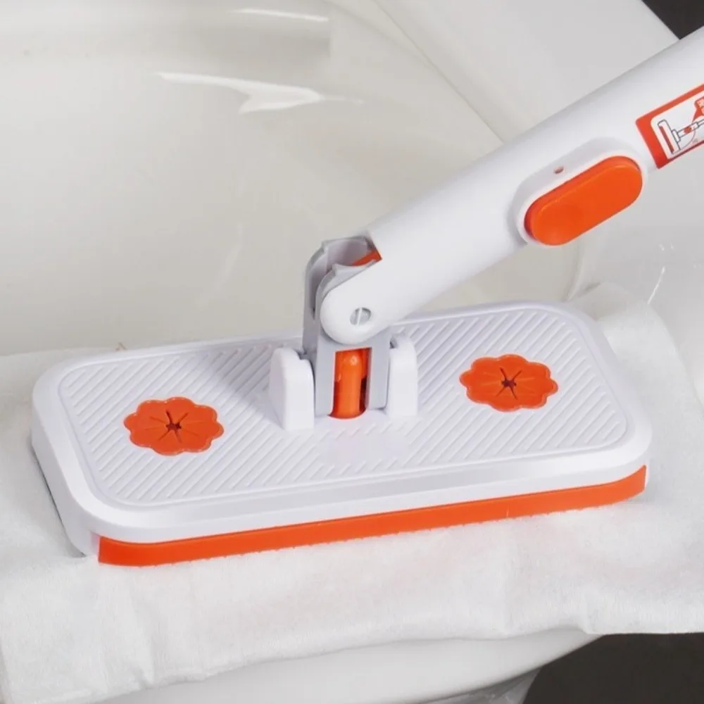 Flexible Clip Detachable Mini Mop Adjustable Handle Quick Change Face Towel Small Mop Dust Removal Plastic Flat Cleaner Kitchen