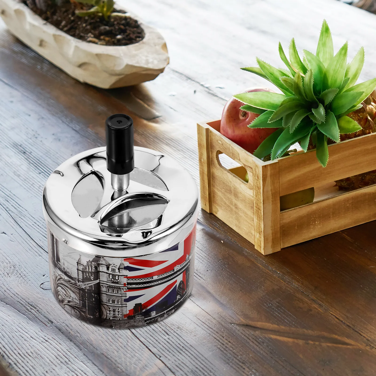 

Home Tray Portable Outdoorsshtray Desk Accessories Desktop Smoking Office Bin Cute Receptacles