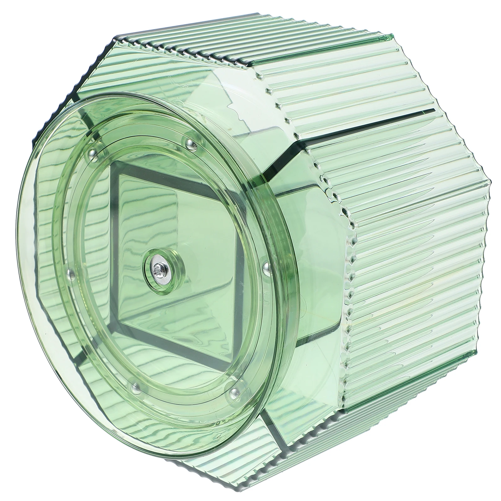 

Transparent 5 grid 360 degree Rotating Large capacity Pen Holder Stationery Storage Desk ganizer Green Student Office Supplies