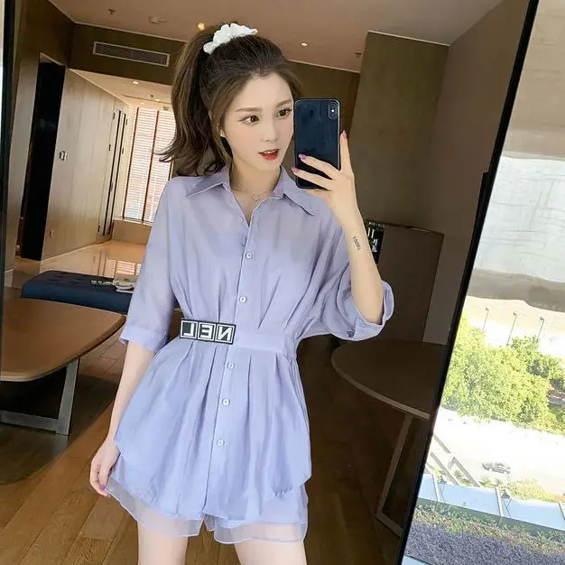 

Новый летний костюм с широкими шортами во французском стиле