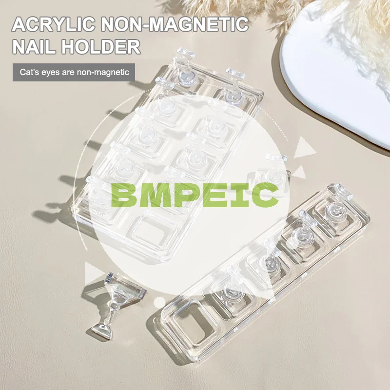1 مجموعة غير المغناطيسي مسمار عرض الاكريليك مسمار عرض موقف نصائح حامل مسمار ممارسة حامل أظافر لتقوم بها بنفسك مانيكير حامل أدوات