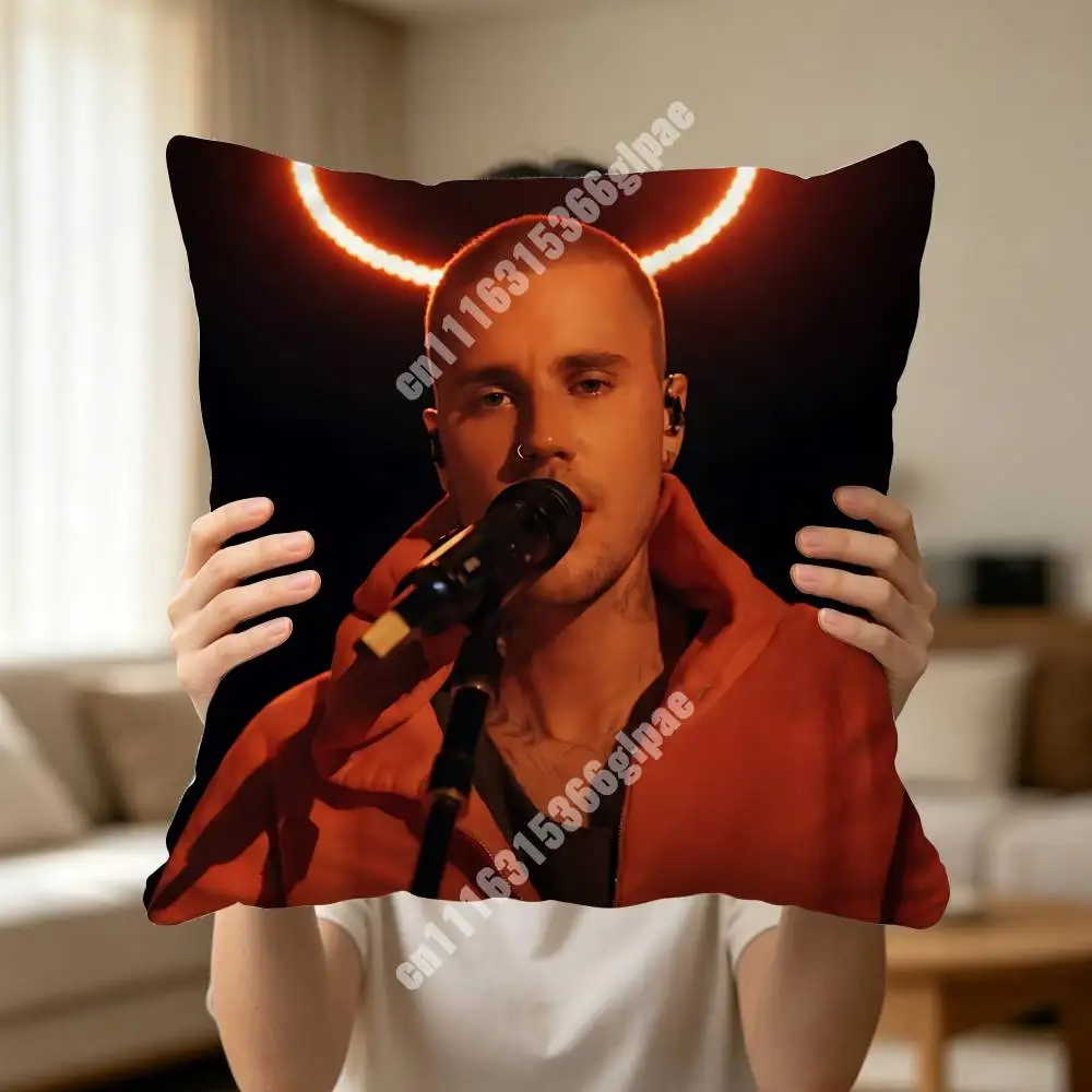 SWAG J-Justin B-Bieber Better Man Love Song Printed Pillow Cover Sofa Couch Bedroom Cinema Home Theater Decoration