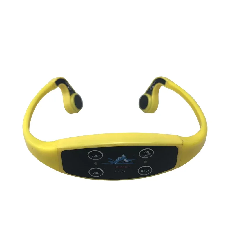 H907 Bone Conduction Headsets with 120m Range 7 Frequencies Waterproof Magnetic Charging Device Designed for Swimminng Training