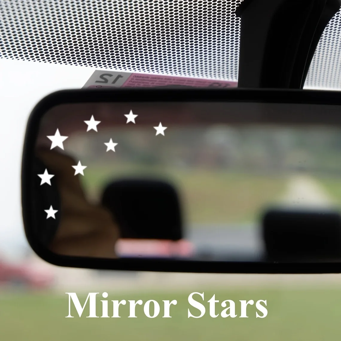 1PC Starry Night Sticker Motorcycle Car Mirror Vinyl Decal Matte Star Design Waterproof Auto Exterior Decor