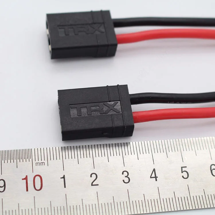 30PCSAmass 14AWG 100mm Silicone Wire TRX To Tamiya Connector Plug Adapter Female Male Cable For RC Lipo Battery Plastic Material