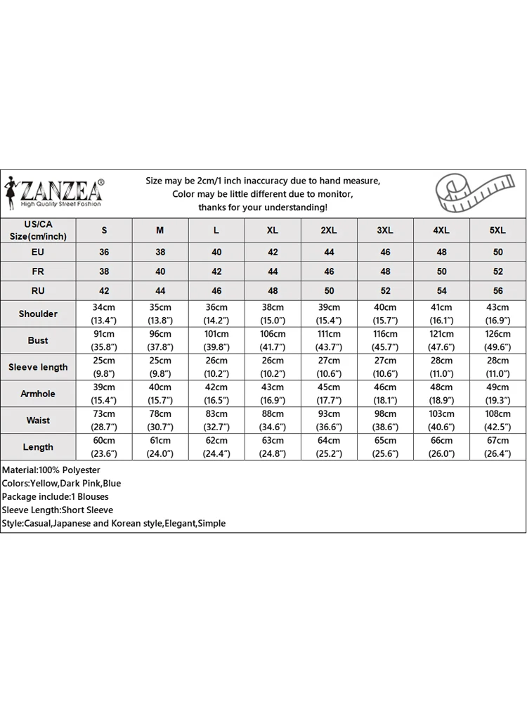 ZANZEA été élégant haut pour femme 2025 mode manches courtes bouffantes boutons travail OL chemises décontracté solide Blouses col rond Korear Blusas