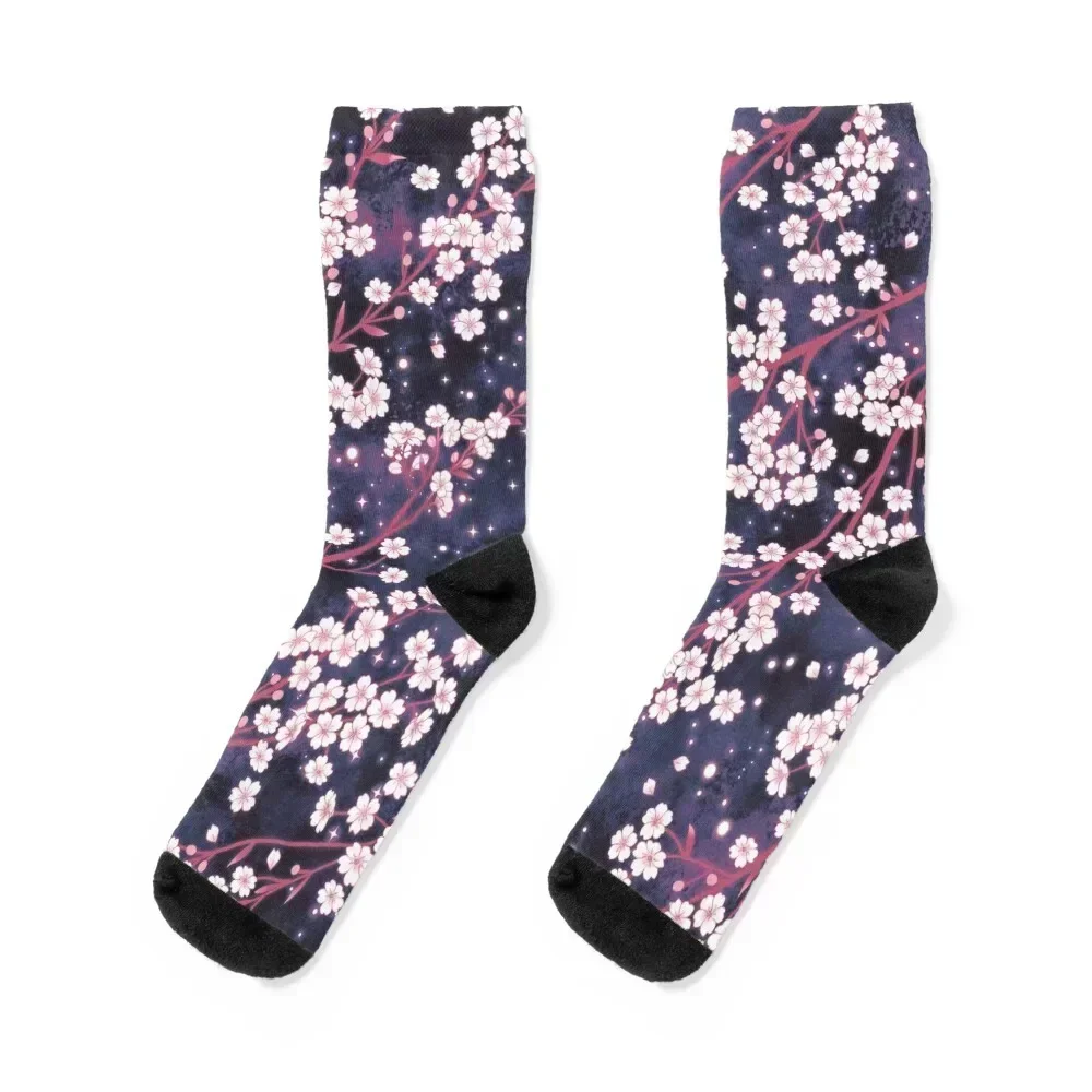 

Star Sakura Galaxy pattern Socks christmas gift Toe sports fashionable Men's Socks Women's