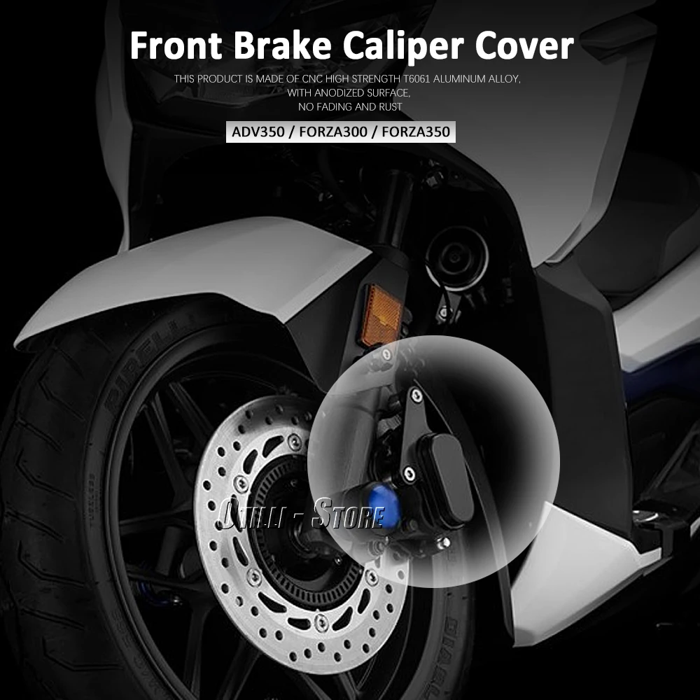 

Motorcycle Front Disc Caliper Brakecaliper Brake Guard Protector Cover Aluminum For Honda ADV350 Forza300 Forza350 ADV Forza 350