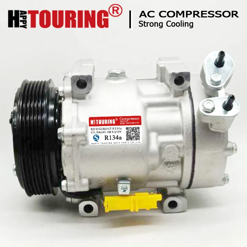 7V16 Compressor for Lancia Fiat scud Peugeot 406 607 807 Citroen C5 C8 xsara 9645440480 9655421680 9659232180 9672865680 6453NL