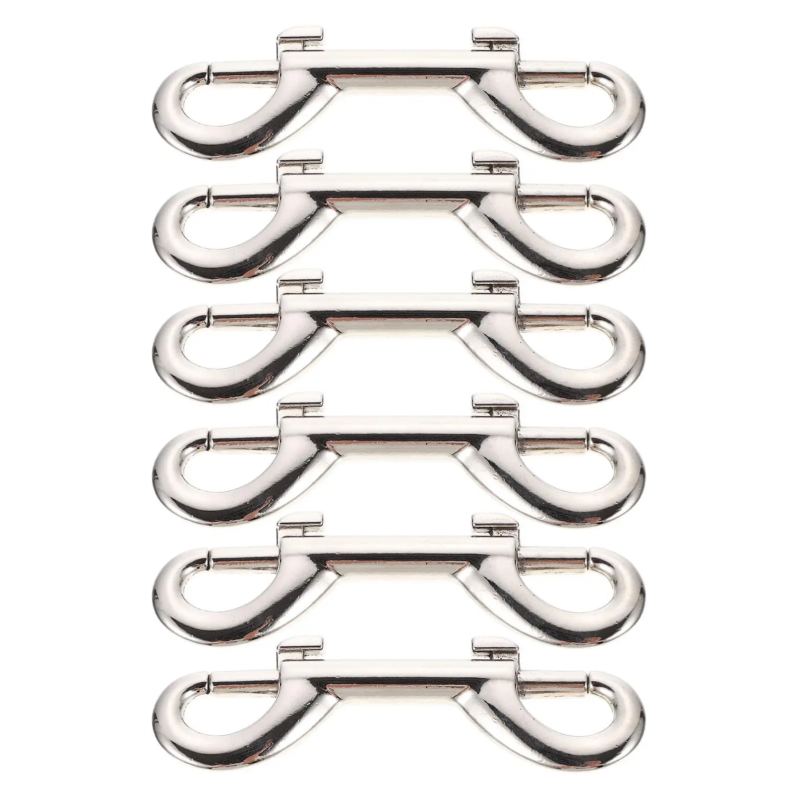 

6PCS Pet Leash Hooks Zinc Alloy Double Ended Snap Clips for Dog Collars Luggage Straps Backpack Buckles Lightweight Anti Rust