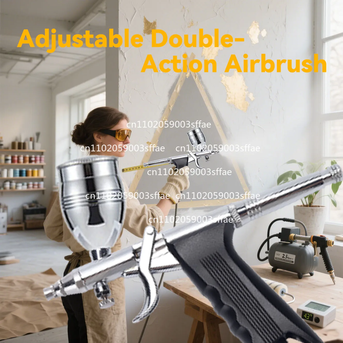 116 Airbrush Spray Gun 0.5 Caliber Car Paint Model Spray Painting Set