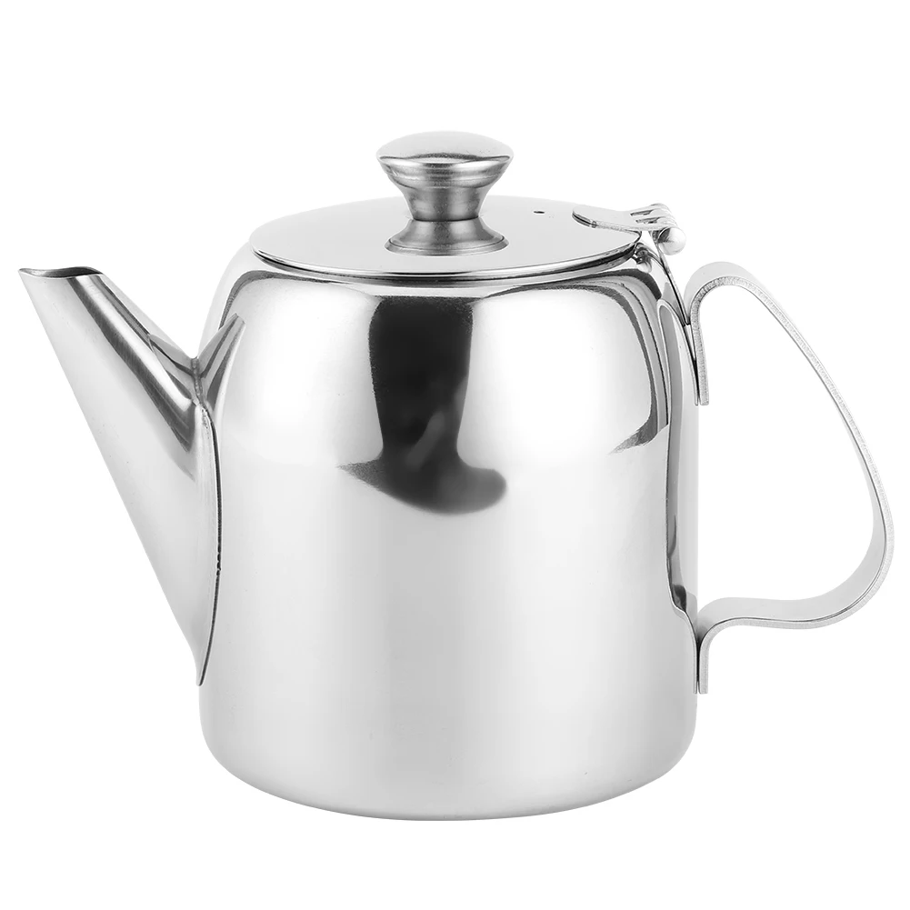 

Coffee Pot Teapot Stainless Steel Kettle Cold Water Jug Short Spout for Hotel Restaurant20oz(Approx.500ml)