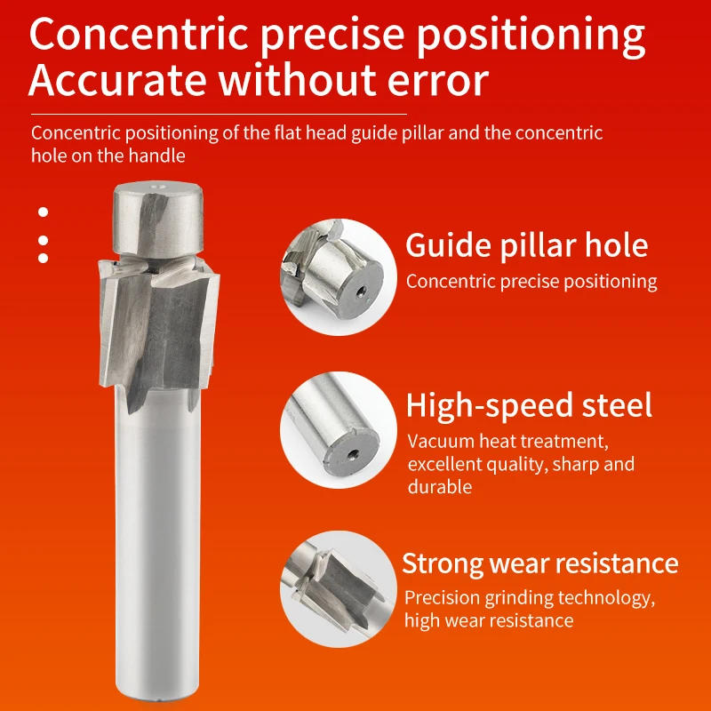 HSS Counterbore Milling Cutter M35/6542 With Cobalt Full Ground M3M4M5M6M8M10M12M14M16 Pilot Slotting Tool Countersink End Mills