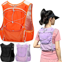 Hydration Running Vest Waterproof Lightweight Running Vest Breathable Outdoors Hydration Pack for Marathon Cycling