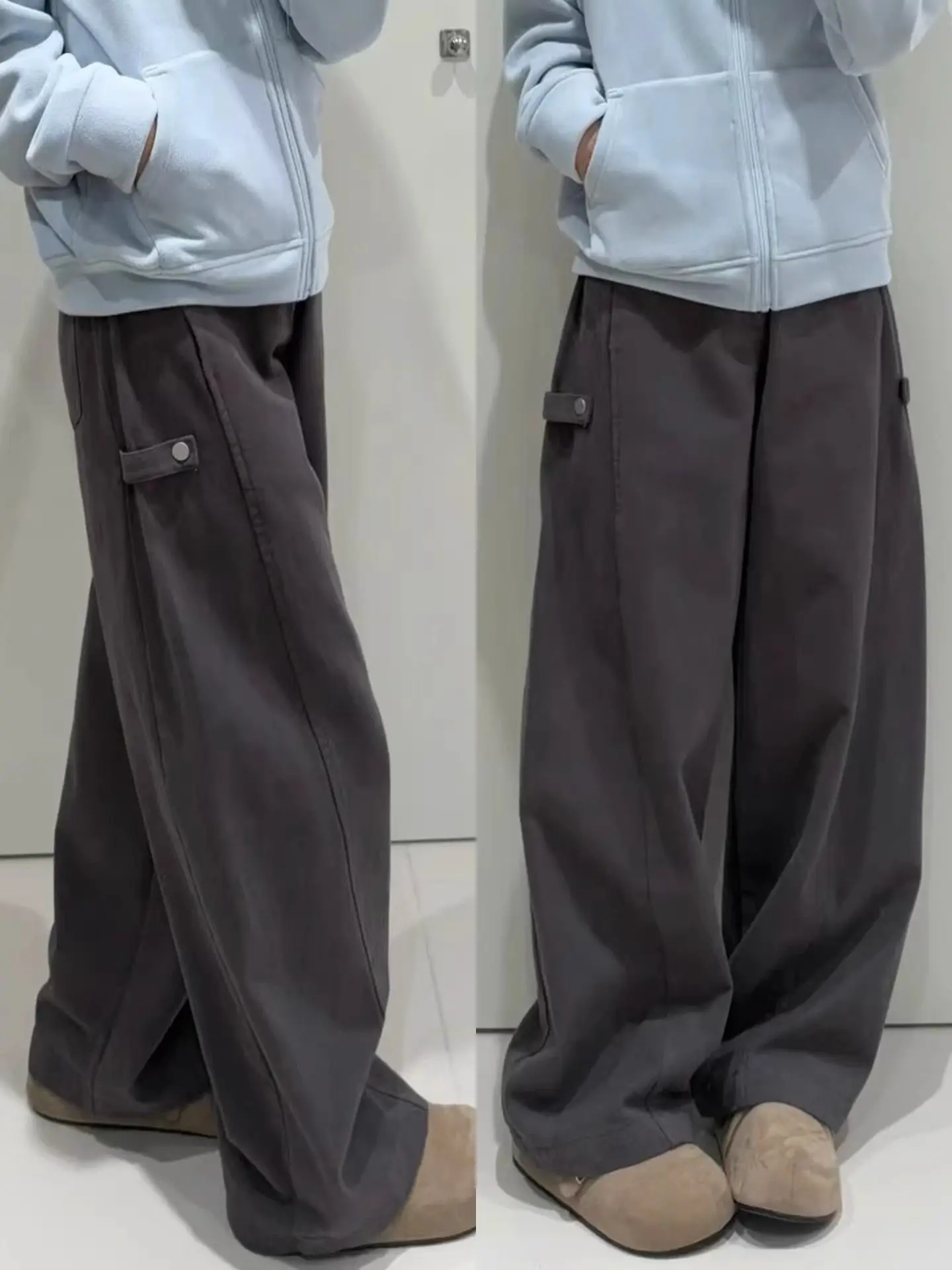 High Waist Wide Leg Casual Pants Women's Workwear Loose Fit Slimming Trousers Spring Summer New Style plus Size Fashion