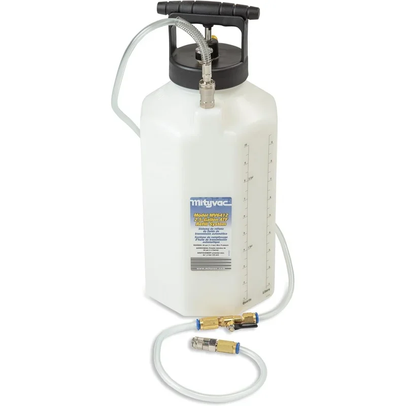 MV6412A ATF Pneumatic Refill System; Air Operated, Services Sealed Automatic Transmissions with up to 2.5 Gallons of Fluid; Incl