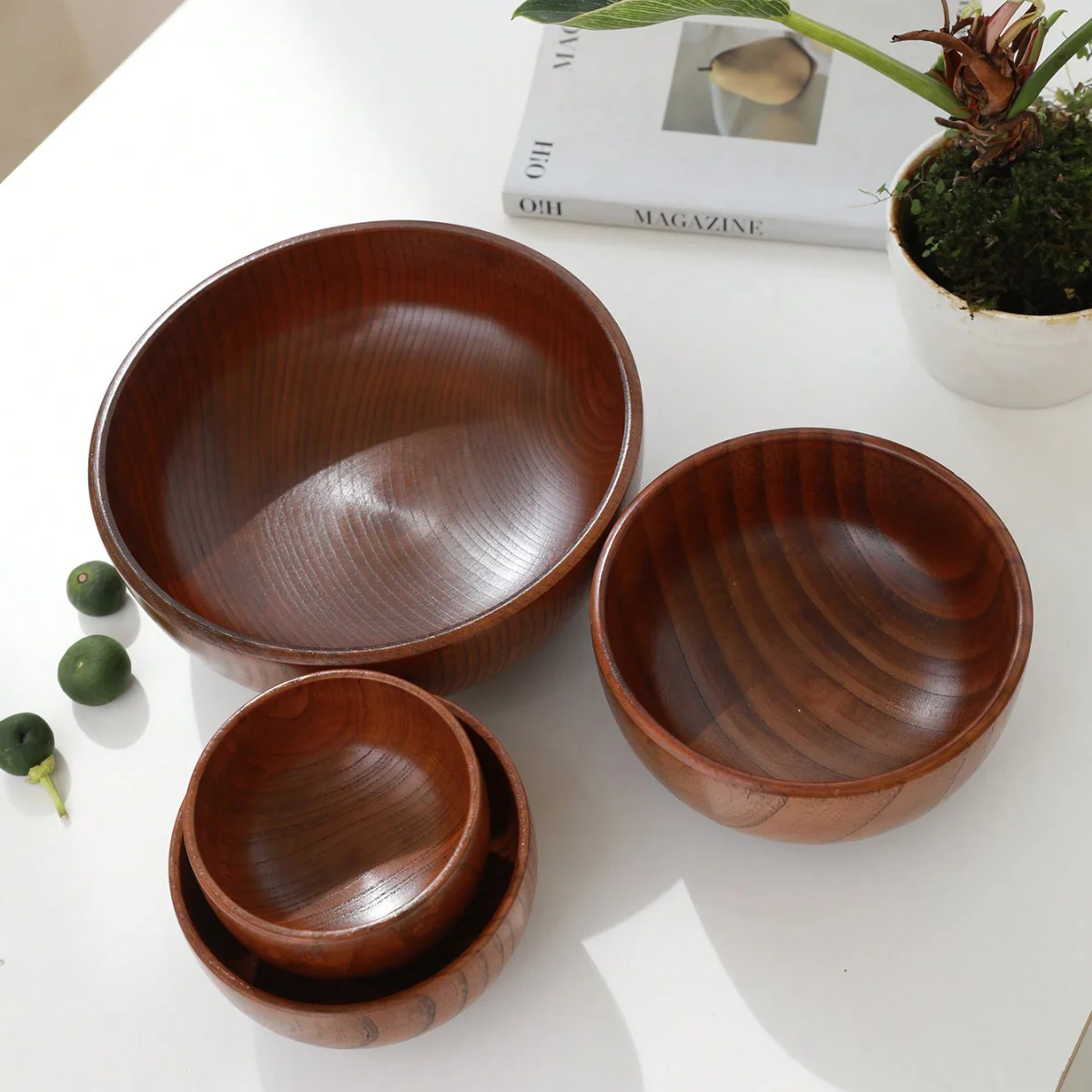 Tazón apilable de madera maciz - Dim Sum Basket reseña y precio