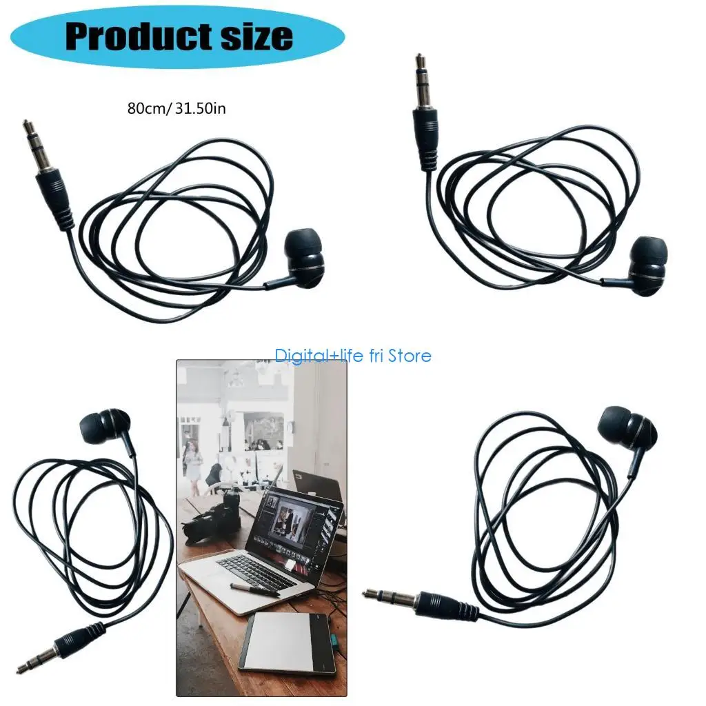 E06D Single Side Earphone Economical Mono Earbud in Ear Noise Isolating Headphone