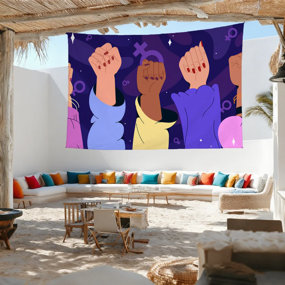 F-Feminist F-Feminism flag For Outdoor Camping Bar Picnic Party Home Decoration Ornaments Banner