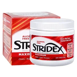 Stridex Single-Step Acne Control Maximum Alcohol Free 55 Soft Touch Pads