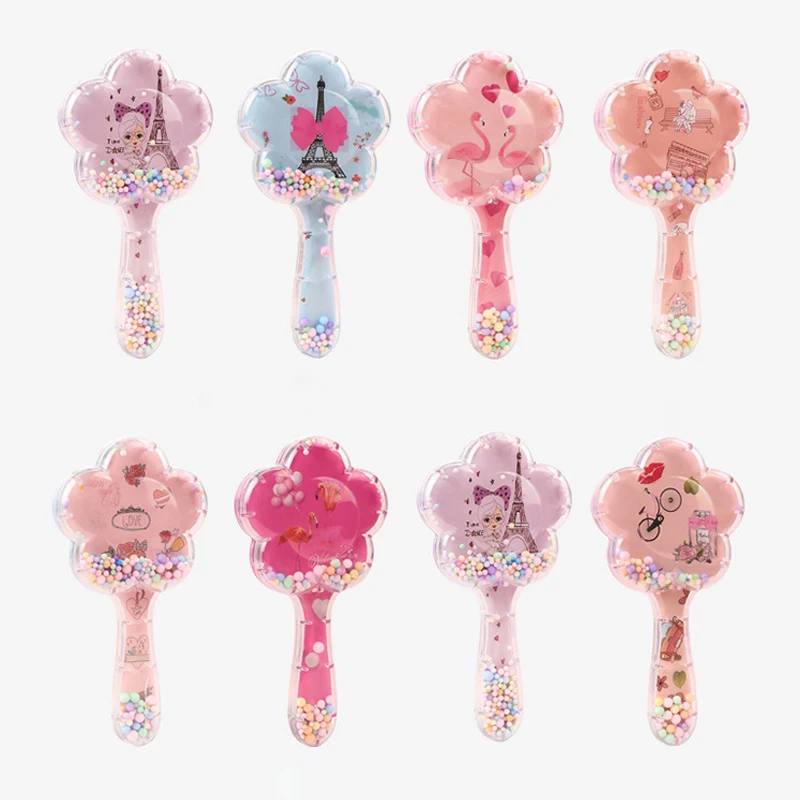 1PCS Flower Shaped Comb Cartoon Pattern Hairdressing Comb Air Bag Comb Anti-static Hair Brush Scalp Massage TT Comb For Salon