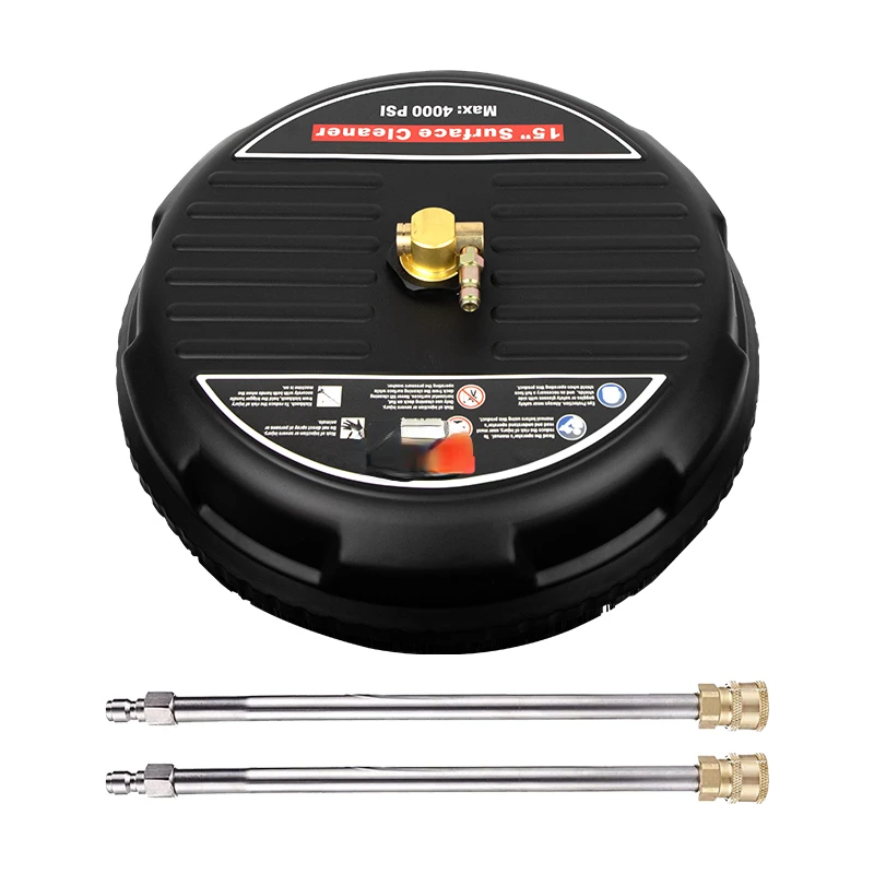 

Hot sale 15-Inch Pressure Washer Surface Cleaner Up to 3600 PSI with 2 pcs 15" Pressure Washer Extension Wand Attachment